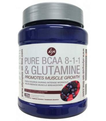 Aminoácidos PURE BCAA 8:1:1 + GLUTAMINA